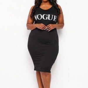 Vogue bodycon midi dress